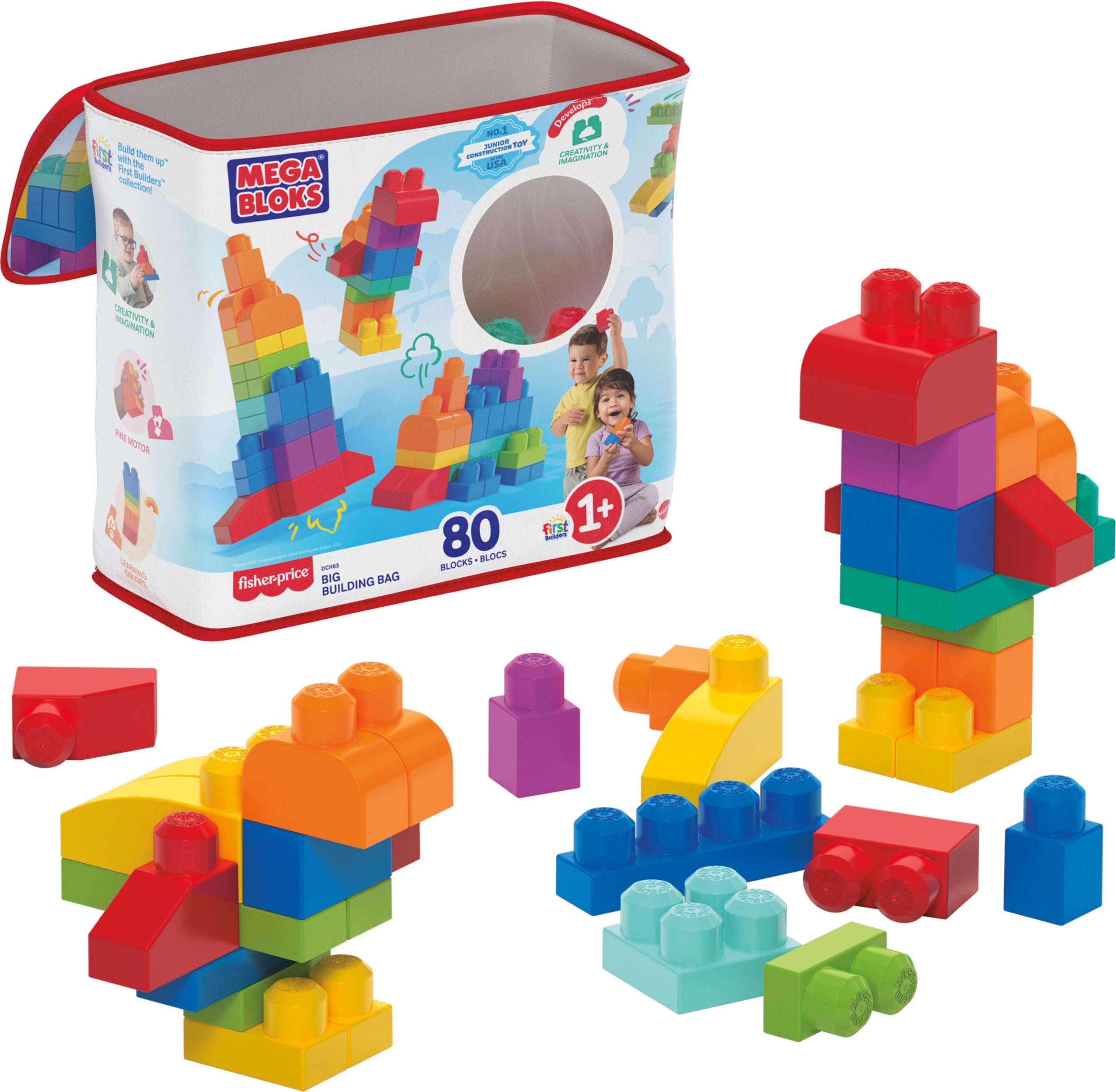 Mega Bloks 80-Piece First Builders