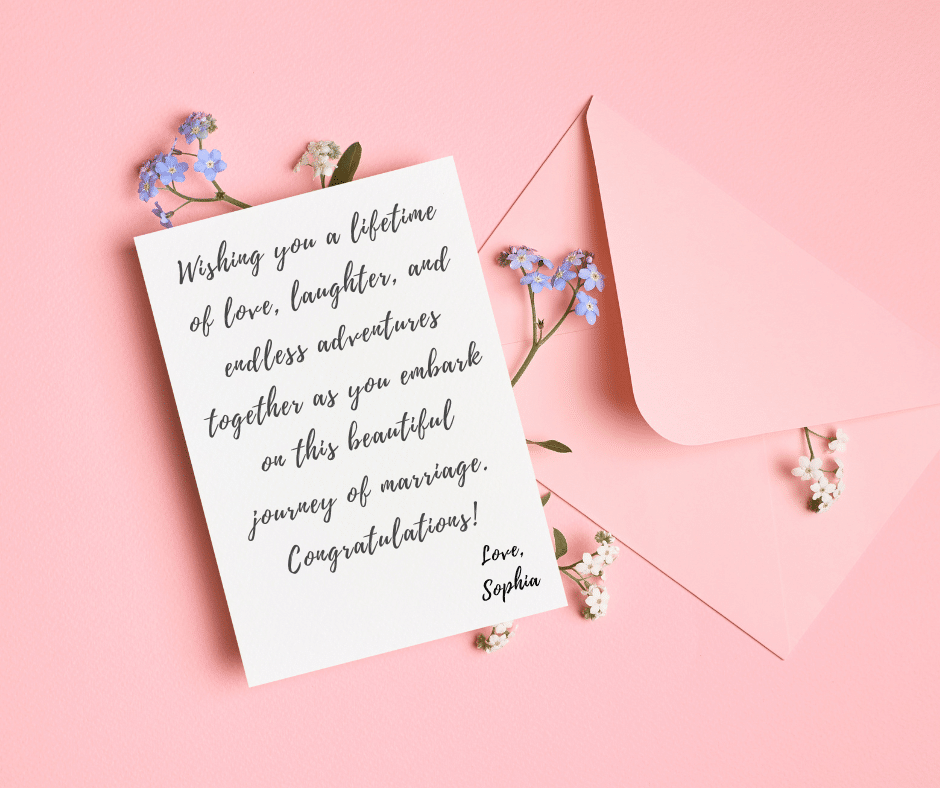 Wedding Wishes to Write in a Card 2025