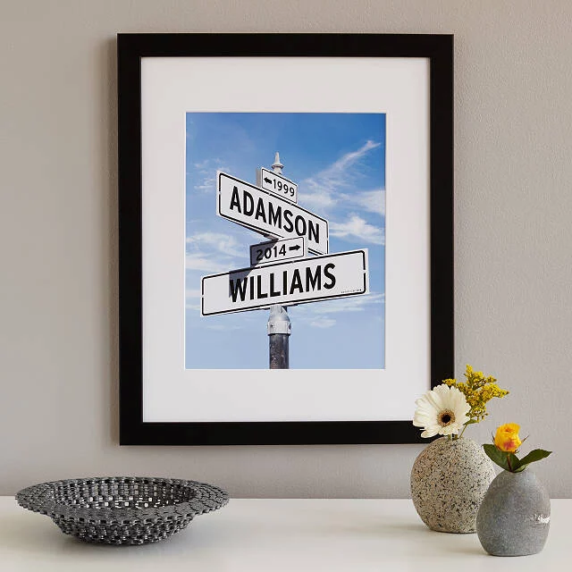 Cool Personalized Gifts 2025: Intersection of Love Print 2025
