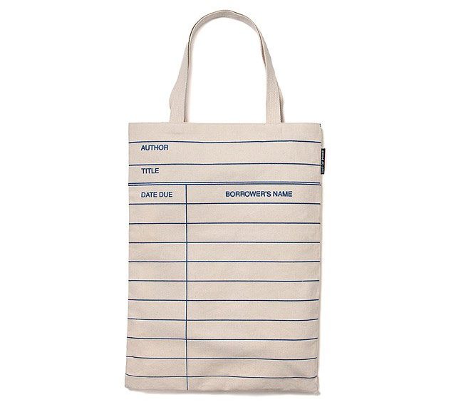 Gifts For Book Lovers 2025: Library Card Tote Bag 2025