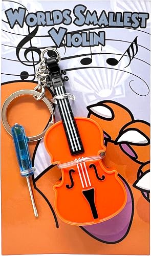 World's Smallest Violin Keychain (Playable)