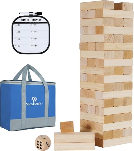 Giant Tumbling Tower Stacking Game