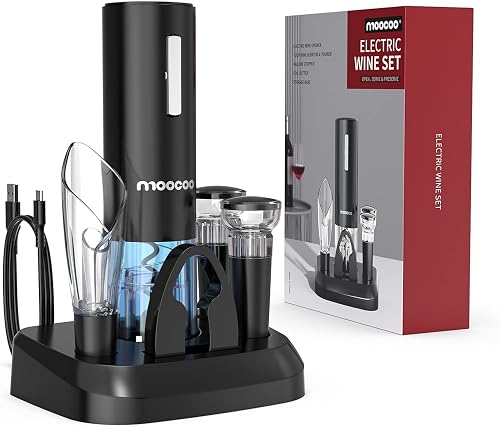 Electric Wine Bottle Opener Set