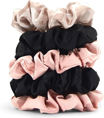 Kitsch Satin Scrunchies (5-Pack)