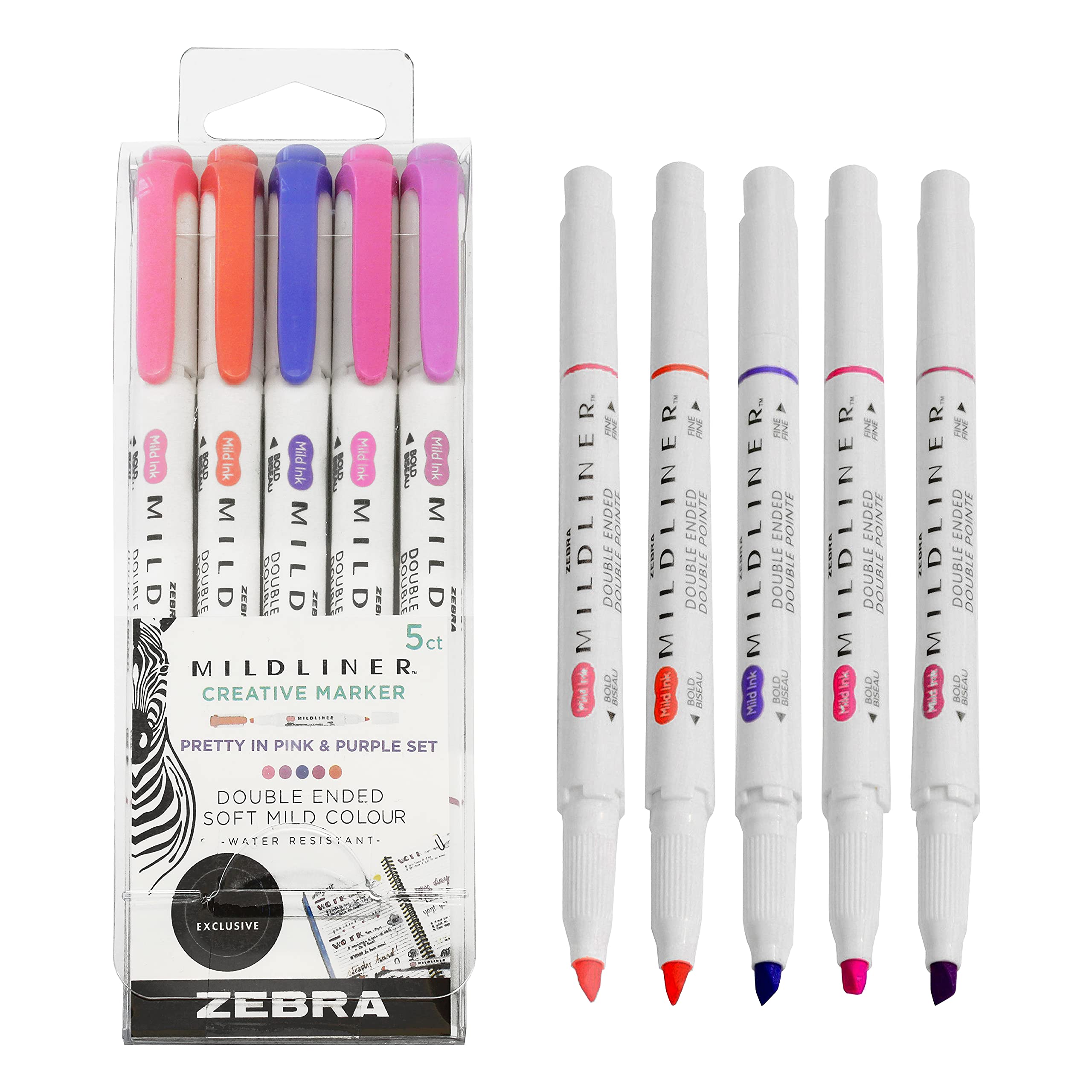 Zebra Mildliner Double-Ended Highlighters