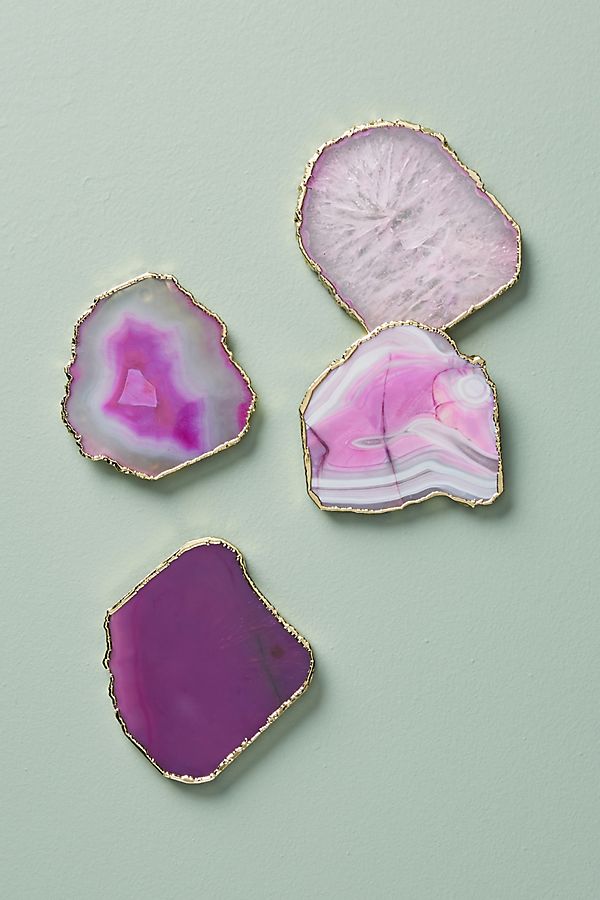Inexpensive Hostess Gifts 2025: Agate Coasters 2025