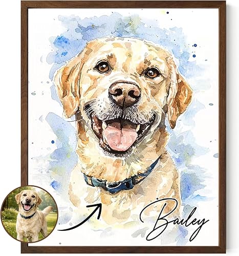 Custom Watercolor Pet Portrait