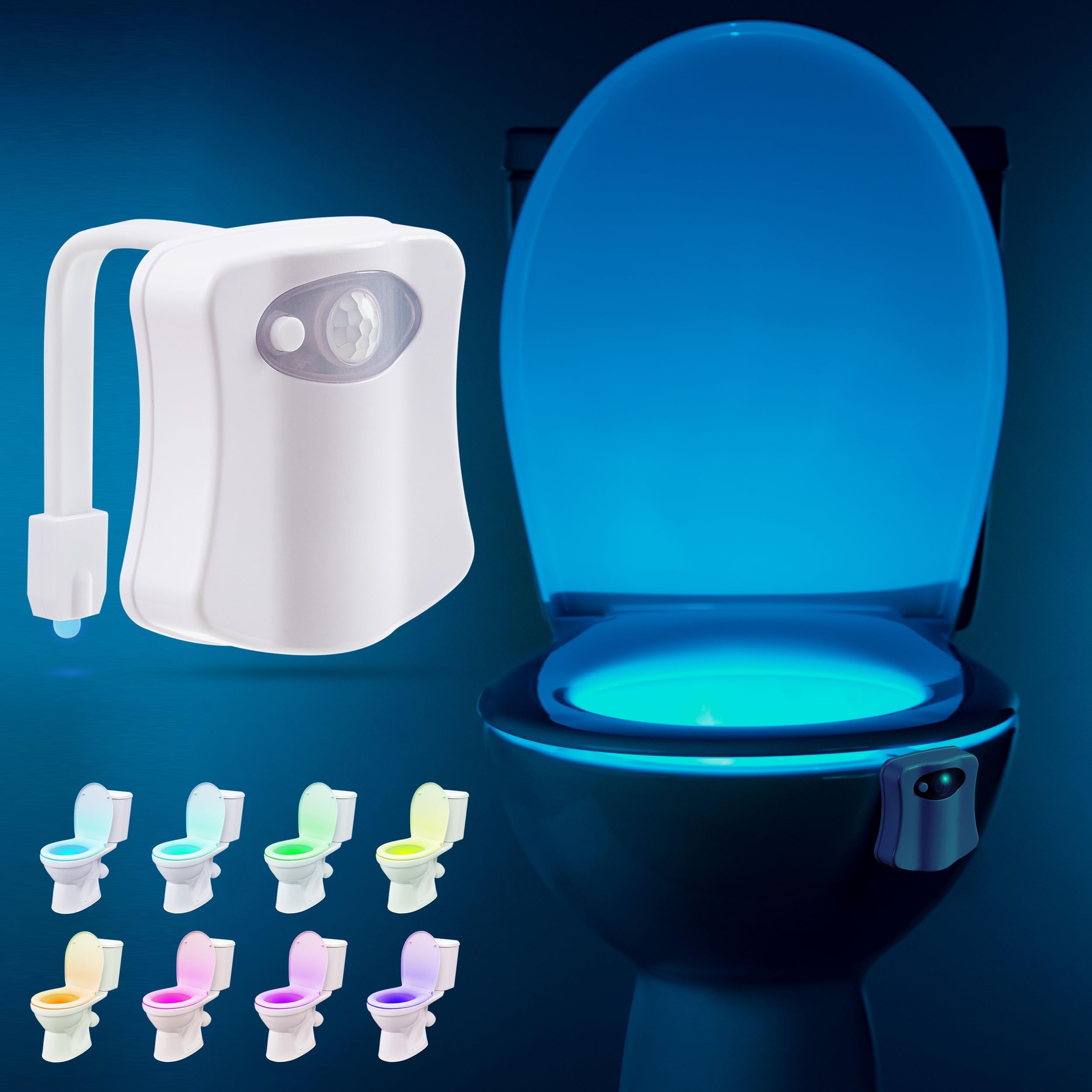 Motion-Activated Toilet Night Light