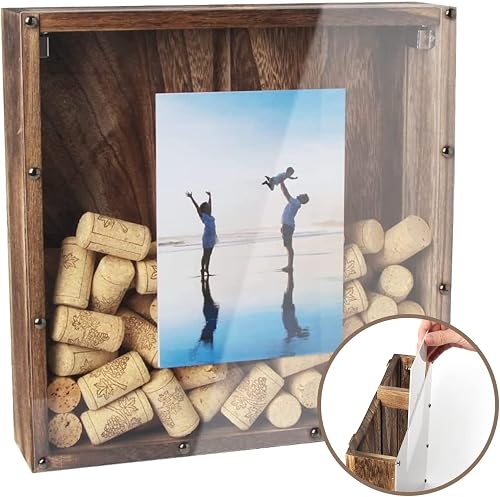 Wine Cork Shadow Box Holder