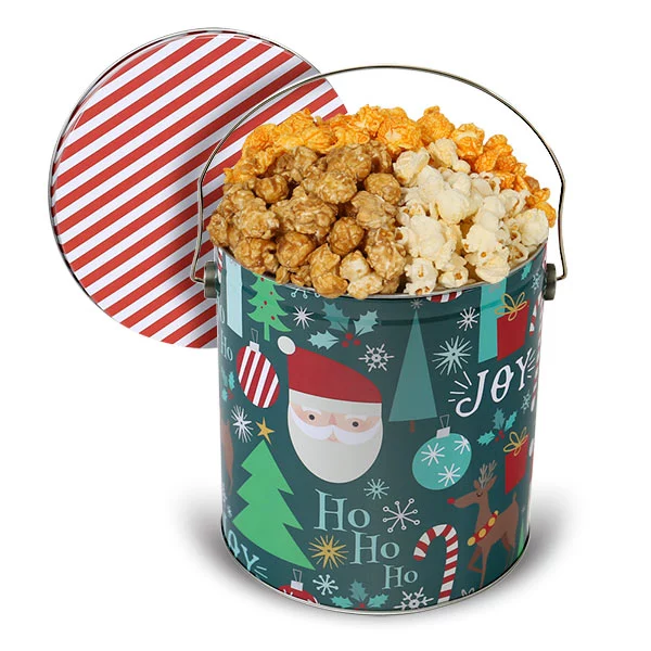 Best Christmas Gift Baskets 2022: The Santa Claus Popcorn Tin 2022