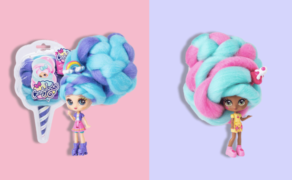 cotton candy hair doll