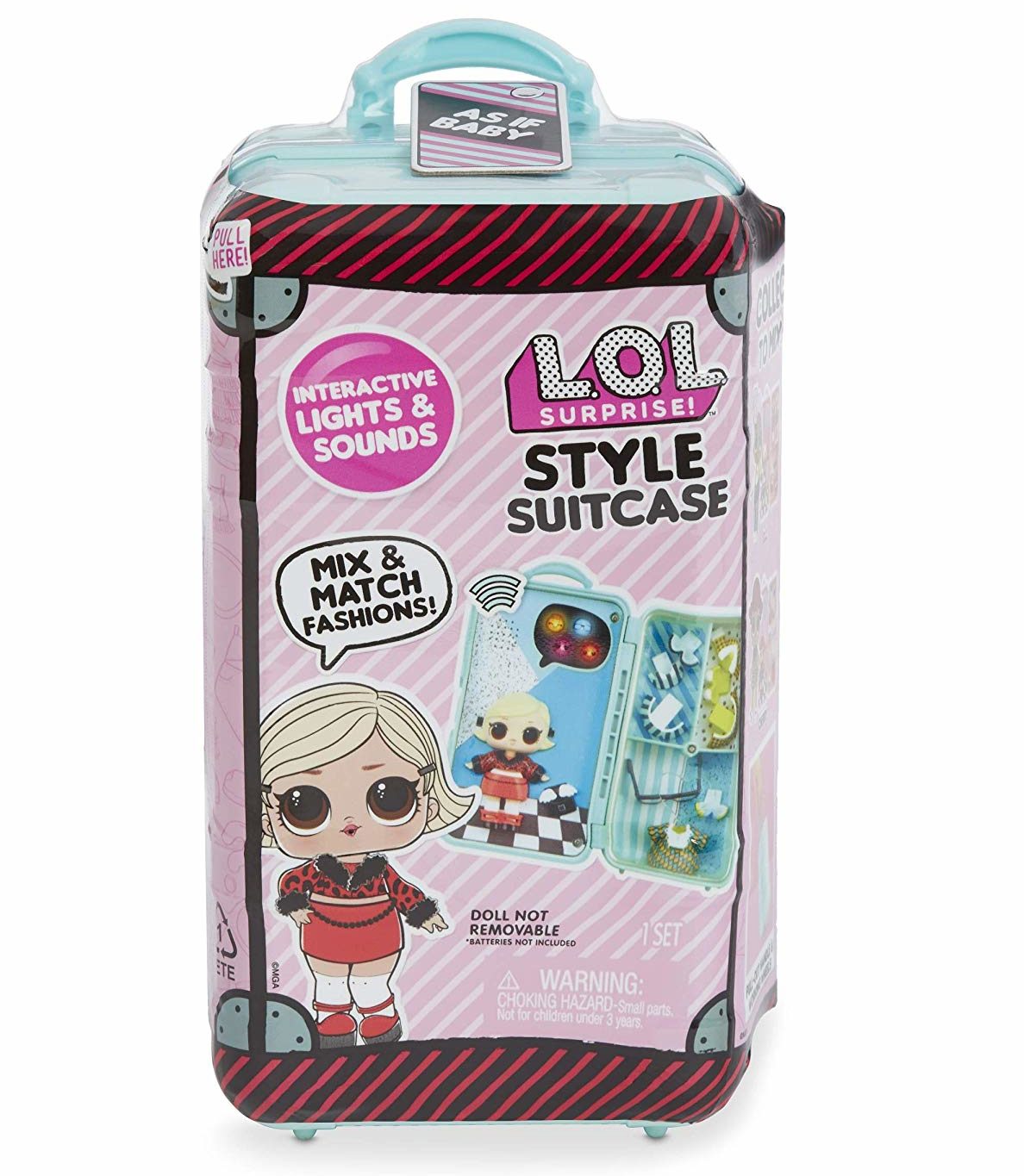 2022 LOL Surprise Style Suitcase: As If Baby Interactive Doll