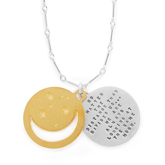 Long Distance Relationship Gifts 2022: Under the Same Moon Pendant 2022