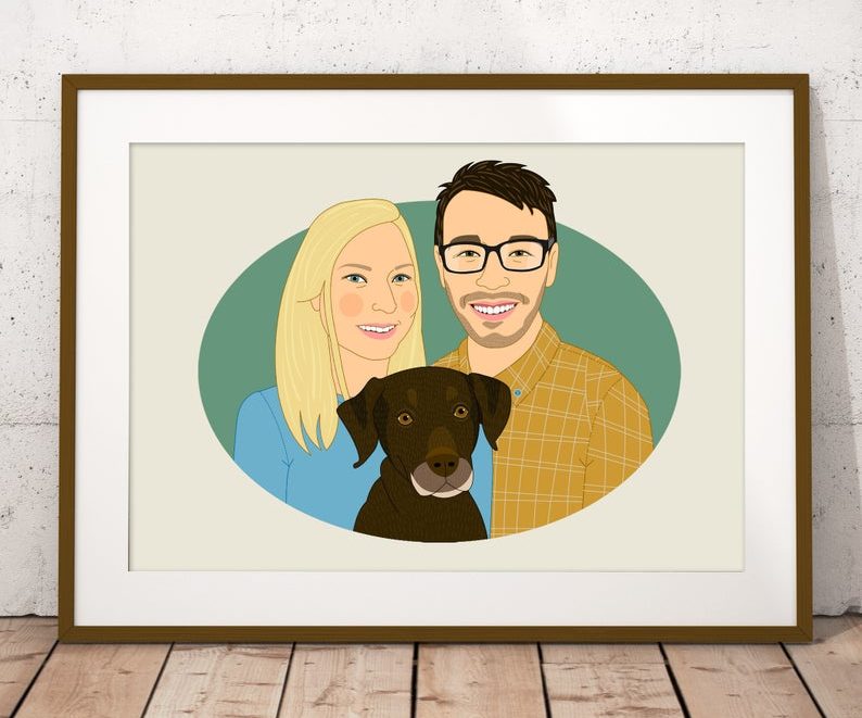 Best Selling Etsy Gifts 2022: Family Drawing 2022