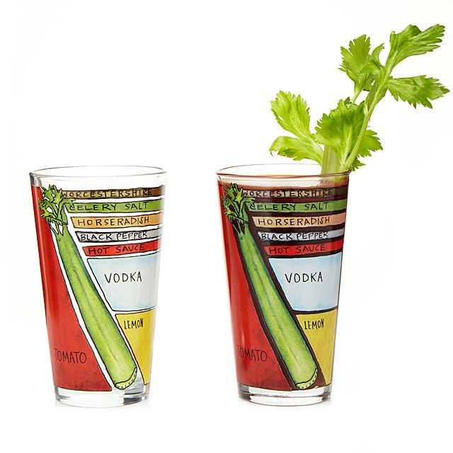 Inexpensive Hostess Gifts 2024: Bloody Mary Glass Gift Set 2024