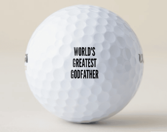 Best Godfather Gift 2022: Personal Golf Ball 2022