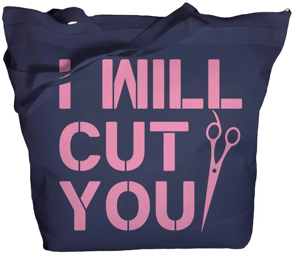 Best Gifts For Hairdressers 2024: Funny I Will Cut You Tote Bag 2024