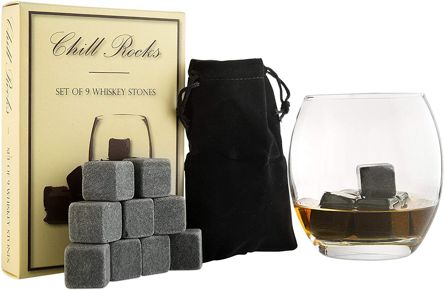 Best Whiskey Gifts 2022: Whiskey Stone Gift Set 2022