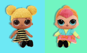 Buy LOL Surprise Plush Dolls 2022 - LOL Stuffed Animals Neon QT & Queen Bee