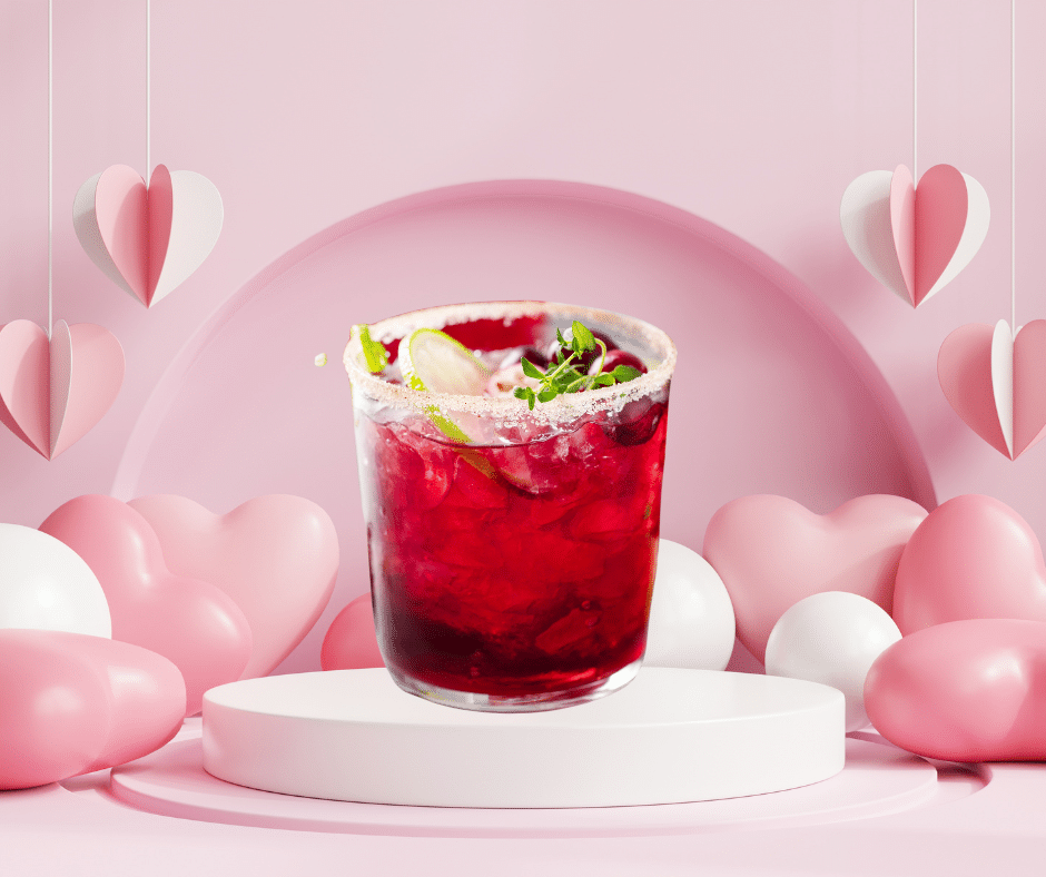 Cranberry Basil / Mint Cocktail