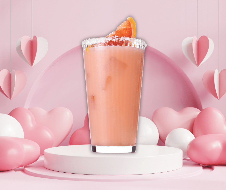 Valentine's Day Paloma Cocktail Drink Recipe