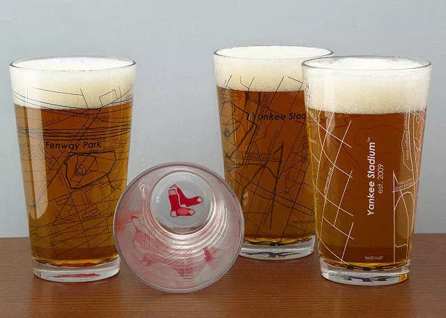 Gifts for Beer Lovers 2023: Baseball Park Beer Glasses 2023