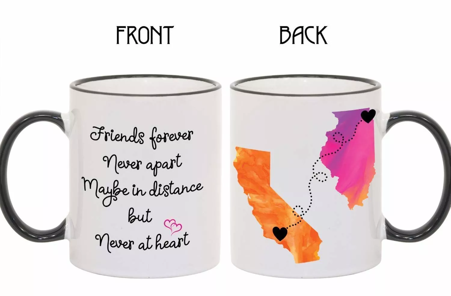 Gift For your Best Friend 2023: Long Distance Coffee Mugs