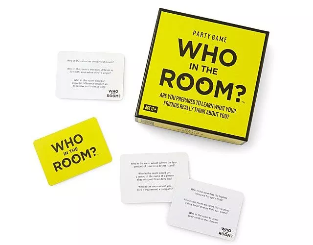 Inexpensive Hostess Gifts 2023: Funny Who in the Room Game 2023