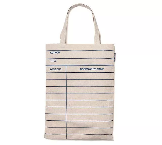 Gifts For Book Lovers 2023: Library Card Tote Bag 2023