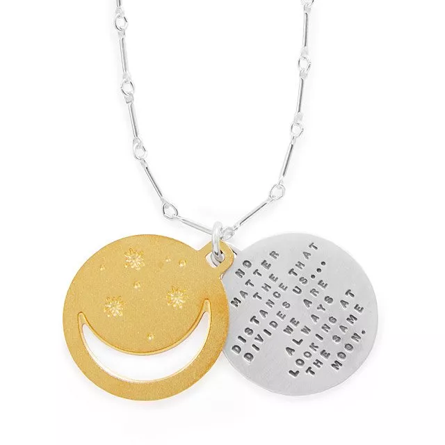 Long Distance Relationship Gifts 2023: Under the Same Moon Pendant 2023