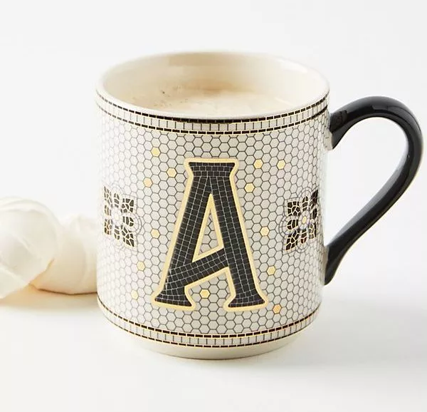 Cool Personalized Gifts 2023: Monogrammed Tile Mug 2023