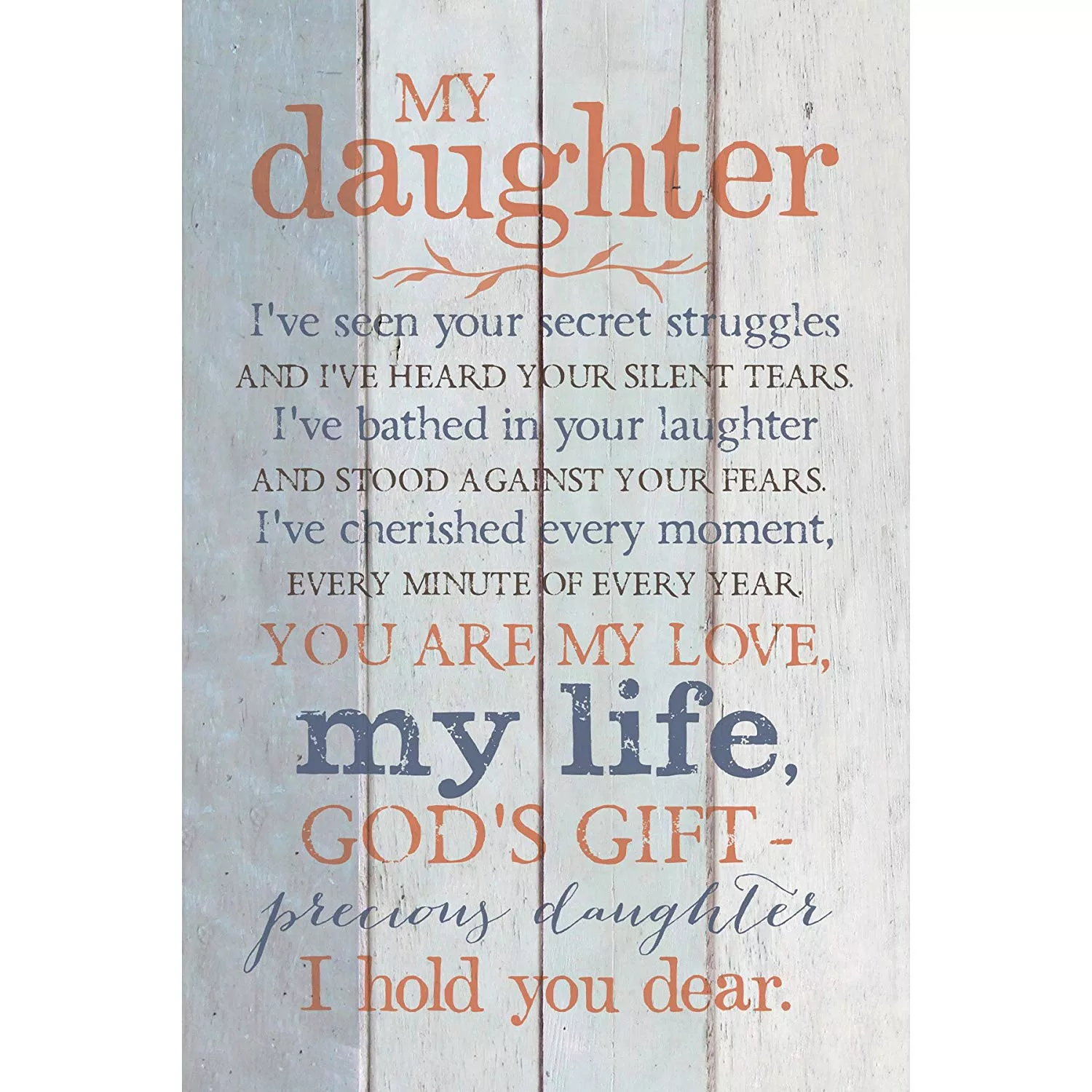 Gifts For Daughters 2023: My Daughter Wooden Plaque 2023