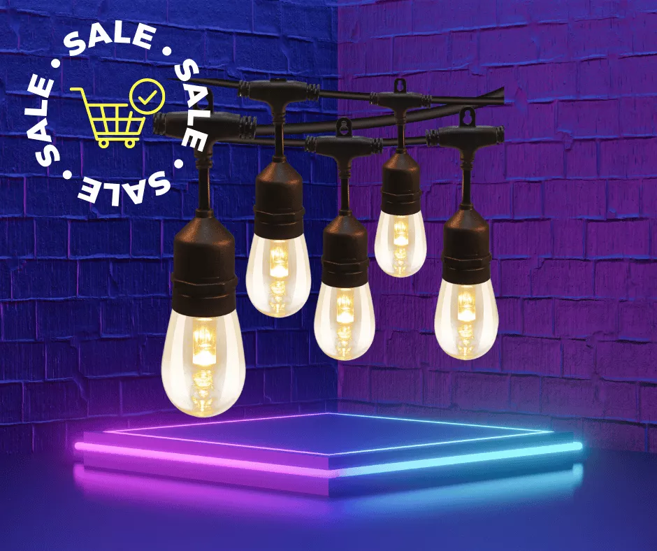 Sale on Outdoor String Lights This Valentine's Day 2023!