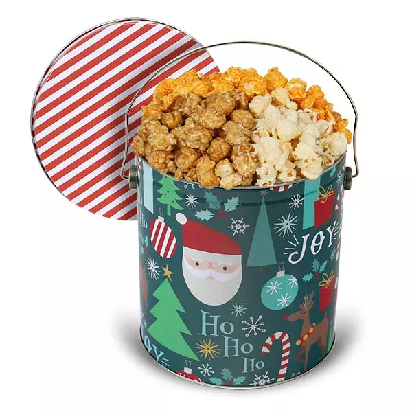 Best Christmas Gift Baskets 2023: The Santa Claus Popcorn Tin 2023